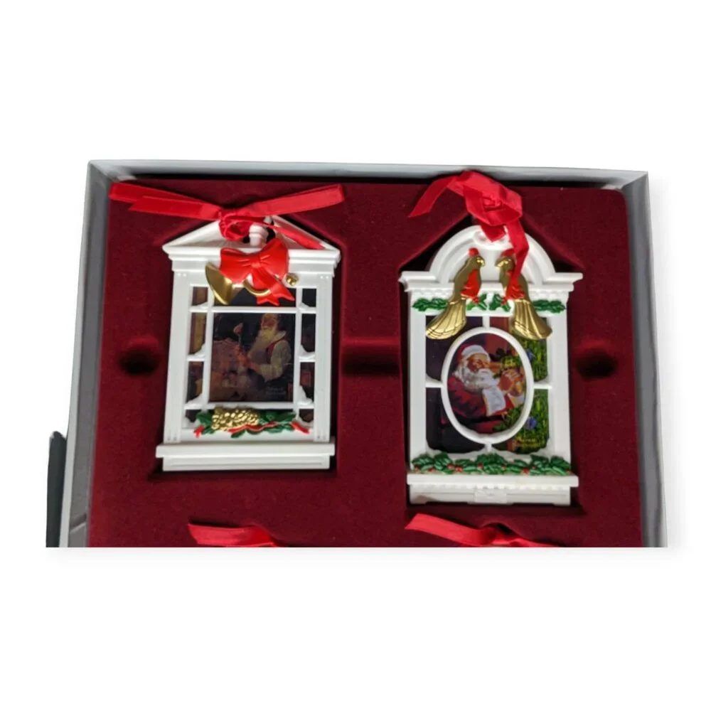 Vintage 1991 Norman Rockwell's Legends of Santa Ornament Collection